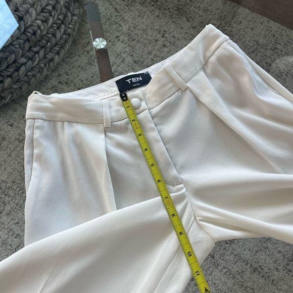 Aritzia Ten Dame Light Birch Low Rise Wide Leg Formal Evening Business Pant Sz2 - Picture 10 of 16